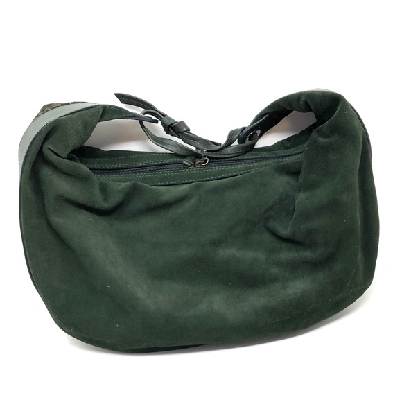 DONALD J. PLINER suede green hobo, made in Italy, NWOT - Picture 8 of 10